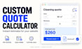Build a custom quote calculator with pdf quotes and lead capture by ...