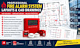 create fire alarm system layouts and cad drawings