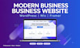 design modern responsive business website in wordpress wix framer