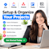 setup jira, clickup, asana, trello, and notion projects