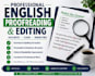 proofread and book editing