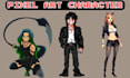 Draw 2d pixel art character sprite 8bit pokemon sprite pixel animation ...