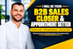 be your sales representative sales close b2b lead generation