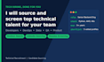 do technical recruitment and candidate sourcing