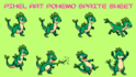 create pixel art pokemon sprite design 8bit 16bit character retro game sprites