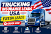 provide 1000 trucking insurance leads from fmcsa database