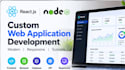 develop a custom web application using react and nodejs