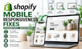 fix shopify mobile layout and responsive display issues