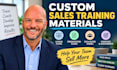 create custom sales training materials and lesson plans