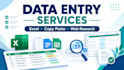 do data entry, copy paste, web research and excel data entry