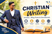 write christian articles and blog contents