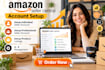 setup amazon seller central and manage it professionally