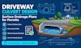 design driveway culvert, surface drainage plans, permit approval