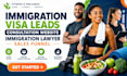 generate immigration visa leads design consultation leads and sales