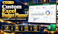 create a professional excel budget planner and dashboard