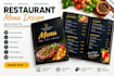 design restaurant menu, coffee shop menu, drink menu and menu board