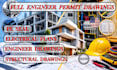 full engineer permit set, building permit, electrical permit and engineer stamp