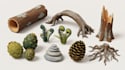 create roblox low poly environment nature trees rocks fantasy medieval game prop