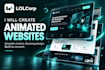 create a stunning animated website with custom animations