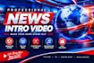 create a professional animated news intro video