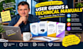 create PDF user guide or booklet, assembly instruction or technical manual
