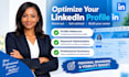 optimize your linkedin profile, headline about section and SEO