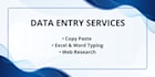 do fast data entry and web research