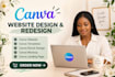 design canva social media design, canva template design, canva website de