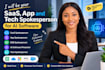 be your saas, app and tech spokesperson for ai software