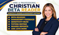 be your christian beta reader and provide a manuscript critique