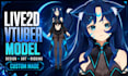 design and rig live2d vtuber model anime live2d model design rig 3d vtuber model