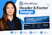 design or customize a wordpress header and footer