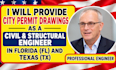 Be city permit as a civil and structural engineer with engineer stamp ...