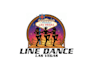 create beautiful excellent line dancing logo