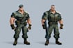 draw 2d game art military character design