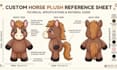 custom plushie reference sheet plush toy design plush ref sheet stuffed animal
