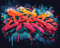 create a bold streetwear graffiti logo