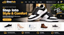 do a landing page shoe website