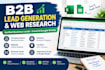 do b2b lead generation and web research