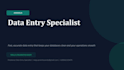 do data entry and data collection