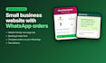 build a small business website with whatsapp booking