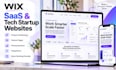 design a wix saas website for tech startups and software companies