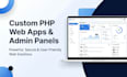 build a custom PHP mysql web application or admin panel