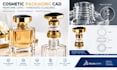 design cosmetic bottles caps, threaded closures, perfume packaging in solidworks