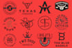 create western cattle brand logo design