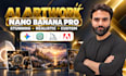 create custom ai artwork using nano banana pro