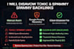 disavow toxic backlinks and create google disavow file