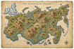 design fantasy map or fantasy map illustration