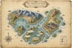 make fantasy map design or map illustration