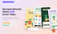 design illustrated app store screenshots and play store feature graphic